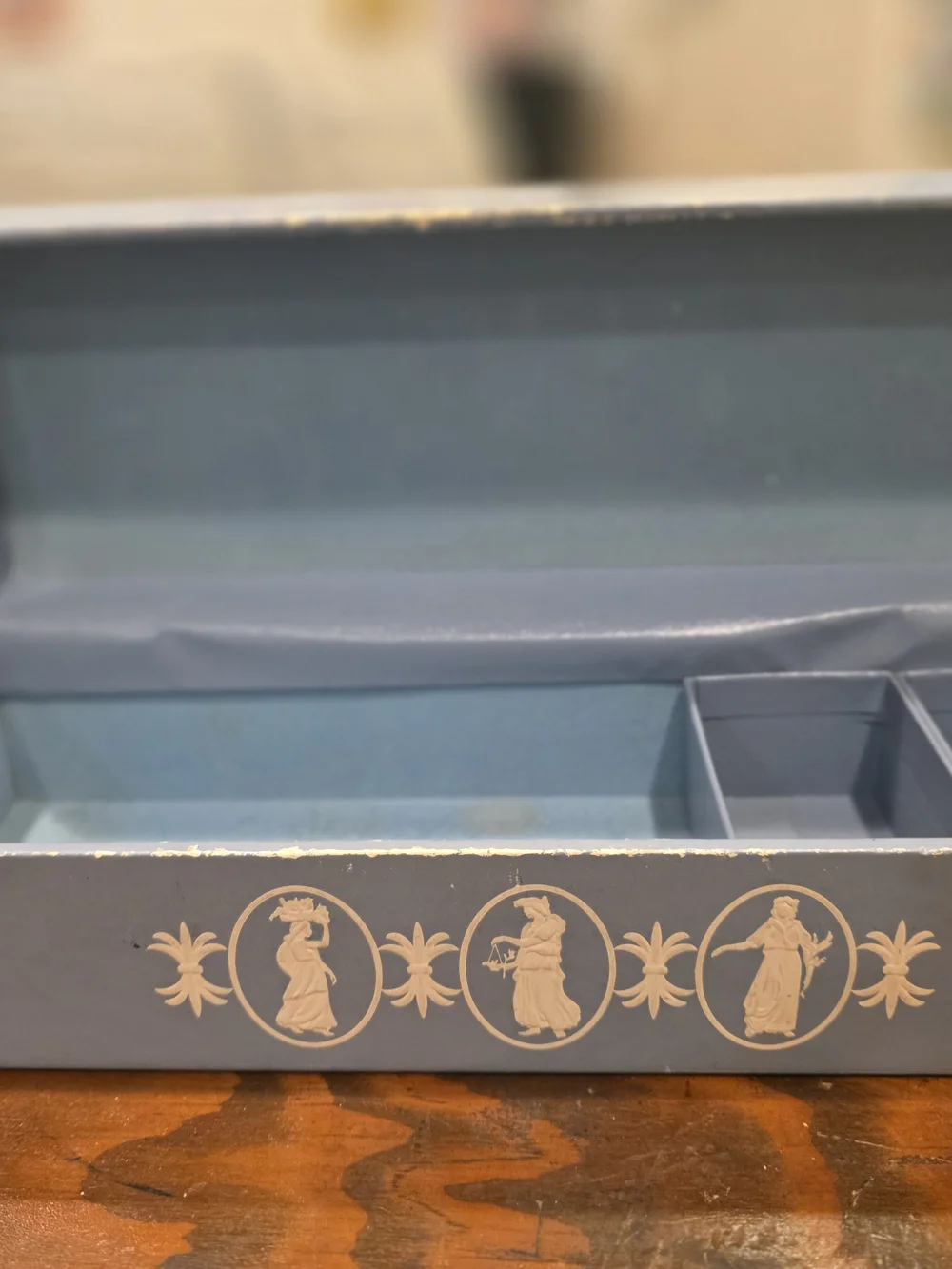 Wedgwood Blue Vintage Jewlery Box